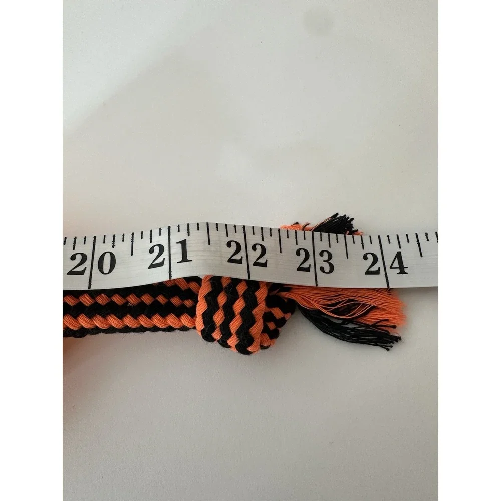 New afp All For Paws‎ Halloween Dog Toy Pumpkin with Rope Squeaker Push Outdoor